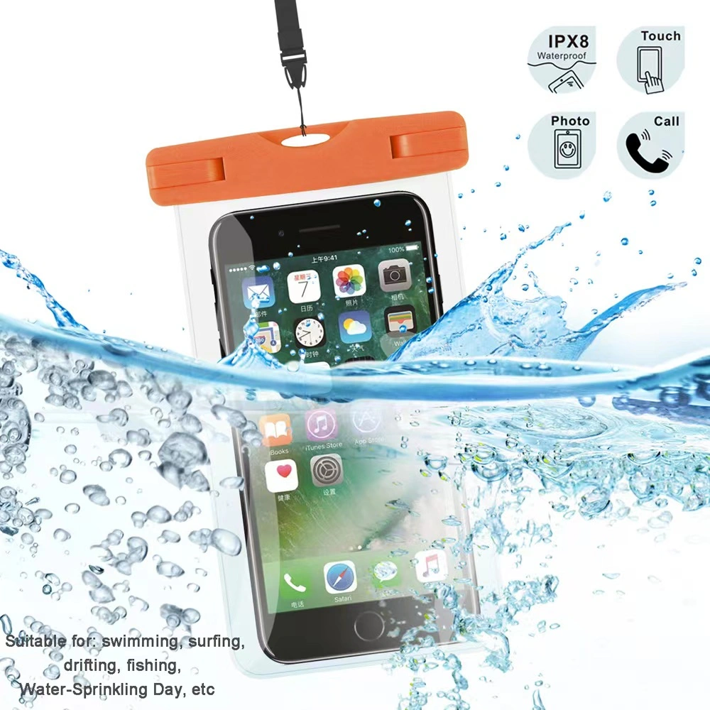 Hot Sale Waterproof Mobile Phone Case Cheap PVC Color Simple Style Phone Bag Waterproof Phone Pouch