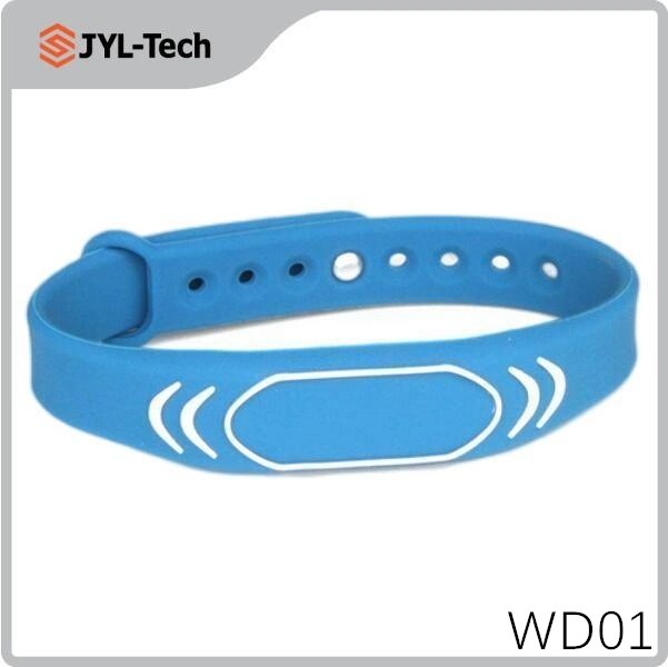 Factory Price Hot Selling Engraving Custom Logo Rubber NFC Bracelet RFID Silicone Wristband