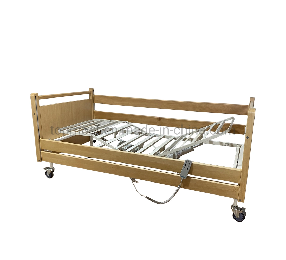 Electric Adjustable Bed Design Furniture Wooden Home Care Elderly Bed Patient Hospital Bed