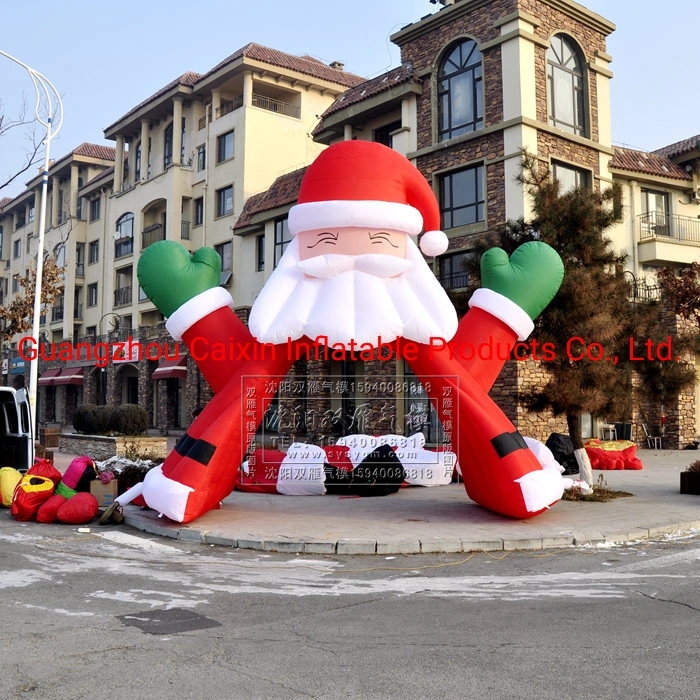 Factory Direct Sale Inflatable Santa Claus Archway for Christmas Holiday Decor