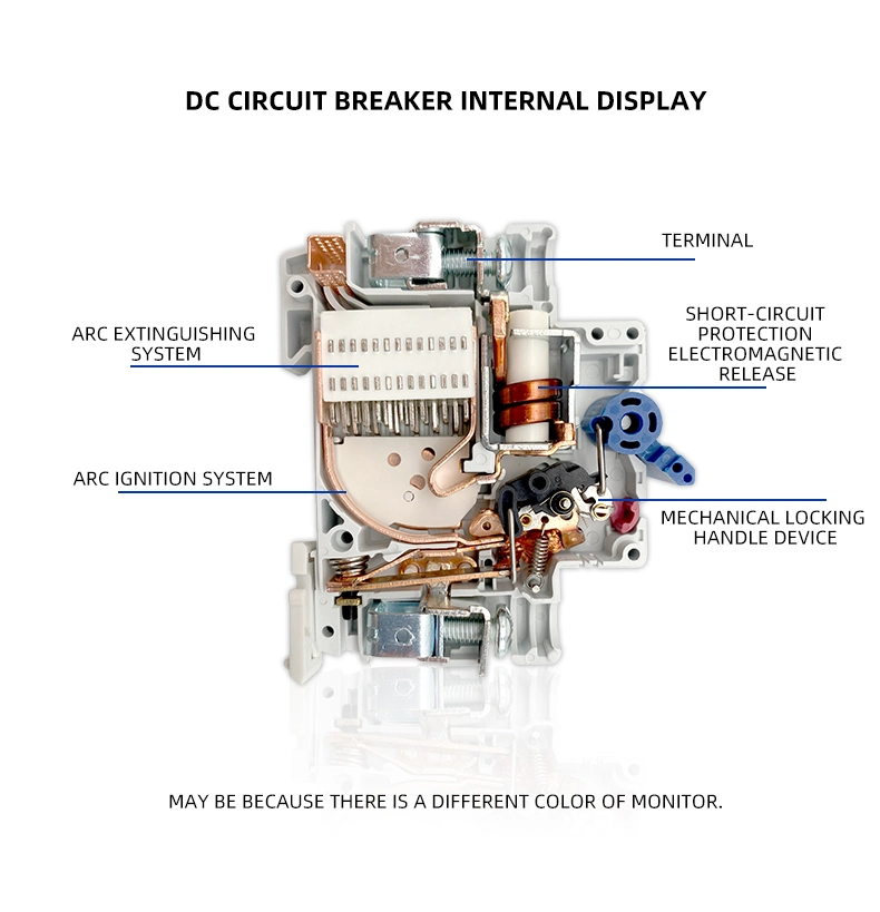 MCB DC Solar 1P 2P 3P 4p de 16 a 20 A 40 A 50 a 63, los disyuntores miniatura MCB