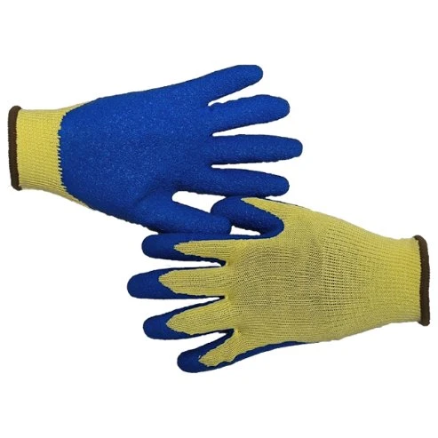 Men Heavy Duty Hi-Viz Anti High Temperature Heat Resistant Cut Aramid Latex Crinkle Work Gloves Luvas Guantes ANSI CE Top Level