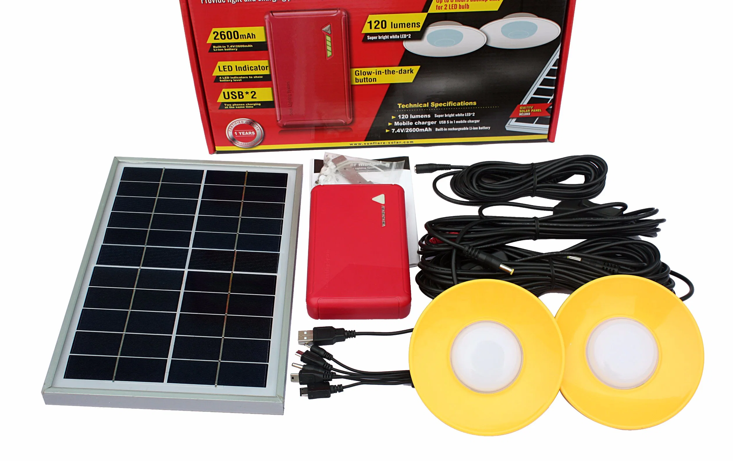 Government Projects LED Solar Panel Lighting Kit System Light for Outdoor Lamp Lighting