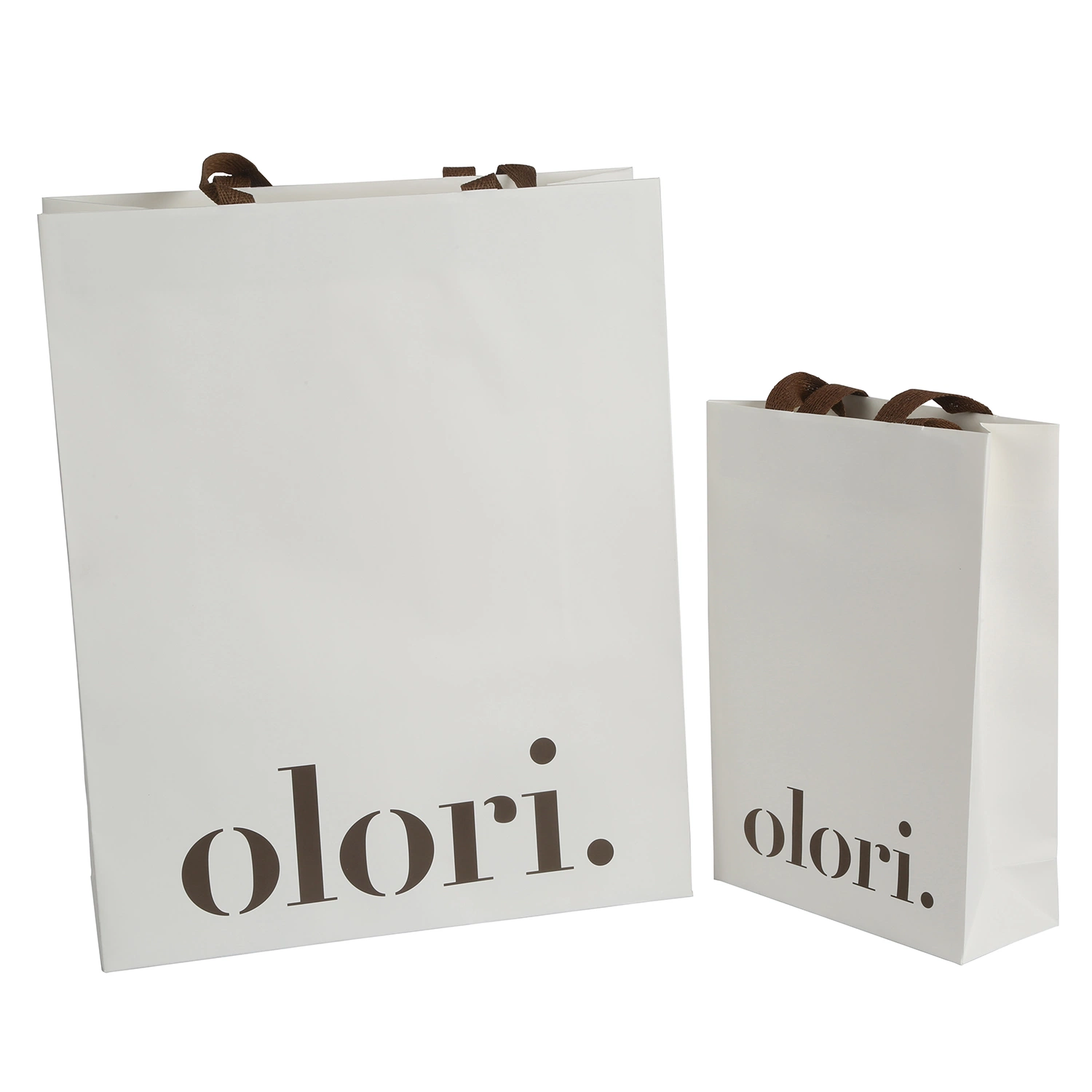 Sac de shopping en papier personnalisé de luxe avec poignée, emballage cadeau imprimé avec logo.