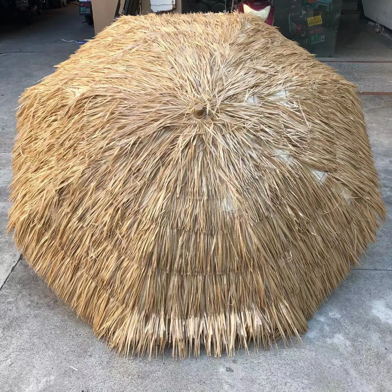 Outdoor Garden Furniture Natural Color Hawaii Hula Tiki Artificial Straw Thatched Patio Beach Umbrella