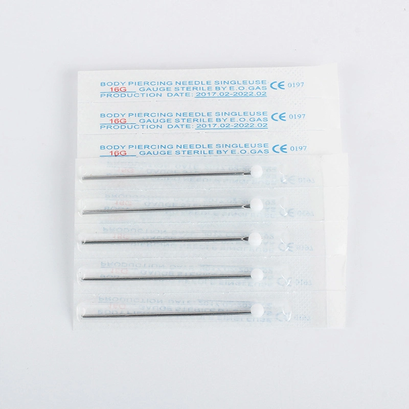 Disposable Sterilized Tattoo Puncture Needle Body Piercing Needles for Tattoo and Piercing