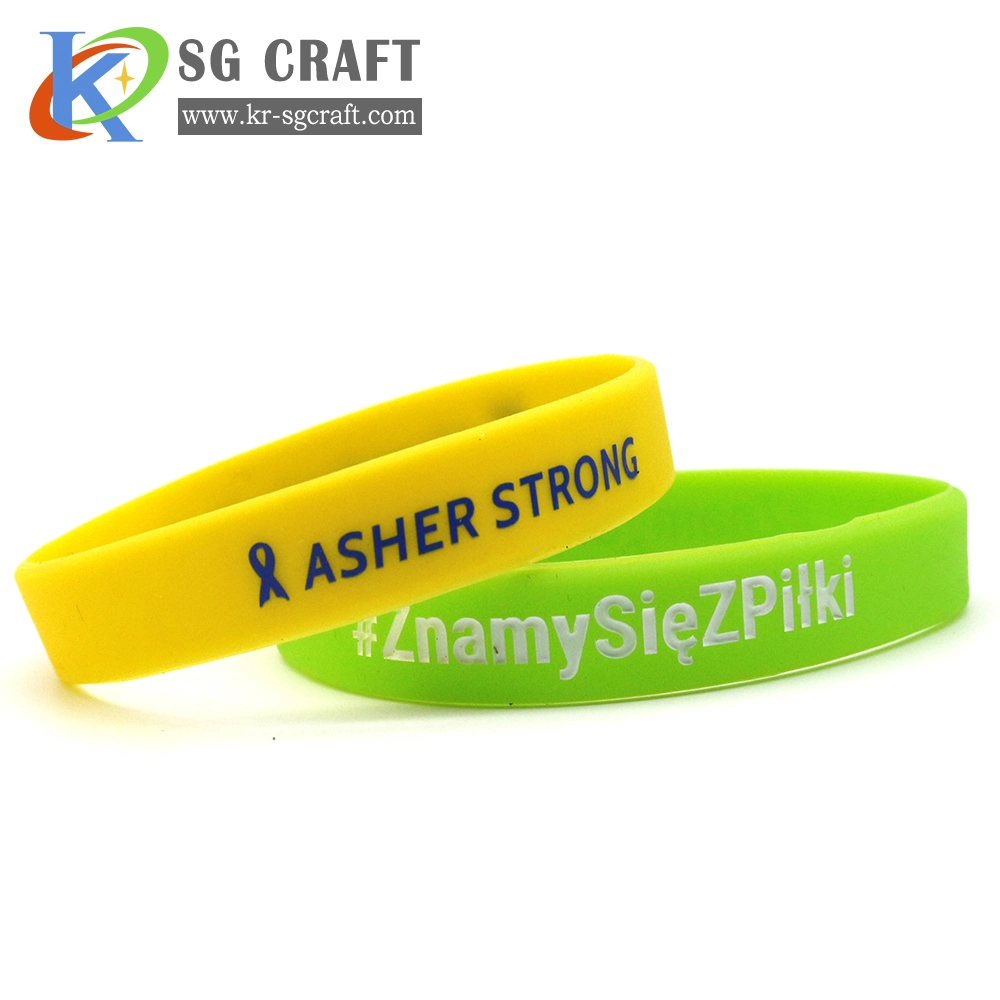 Custom Various Silicone Wristbands with The Free Artwork in 2 Hour