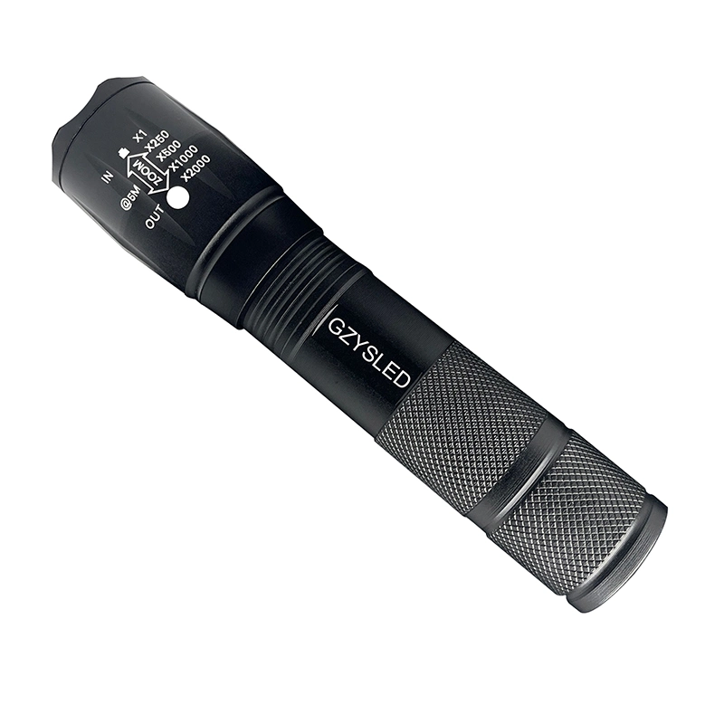 Customized Adjustable Focus UV-C LED 254nm 265nm 270nm 280nm UV Flashlight Rechargeable