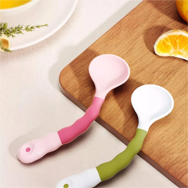 Baby Silicone Food Spoon Two and a Half Year Old Children Tableware