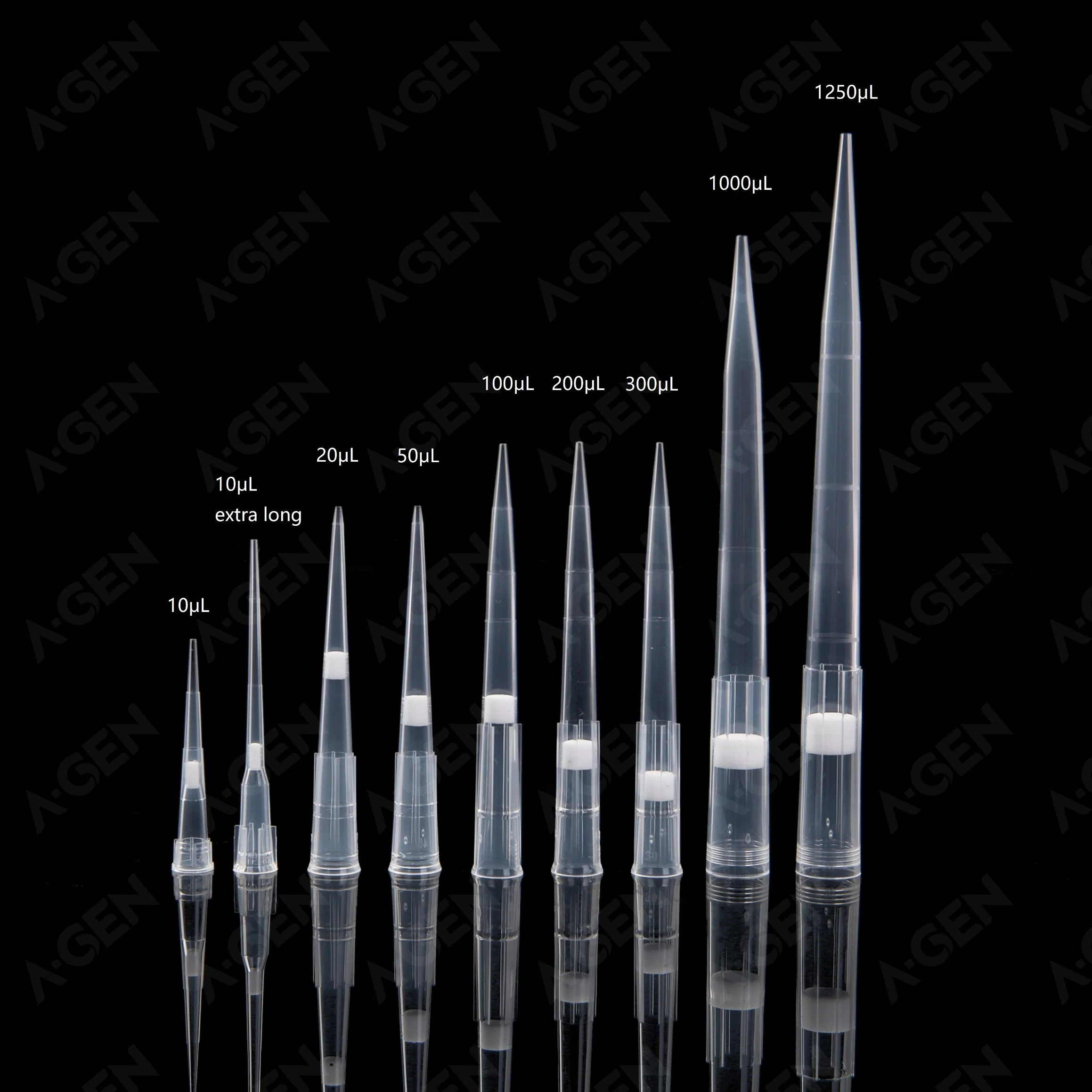 Cônes DE pipettes DE filtration 1000ΜL portoir de 96 cônes à usage unique avec stockage Boîte