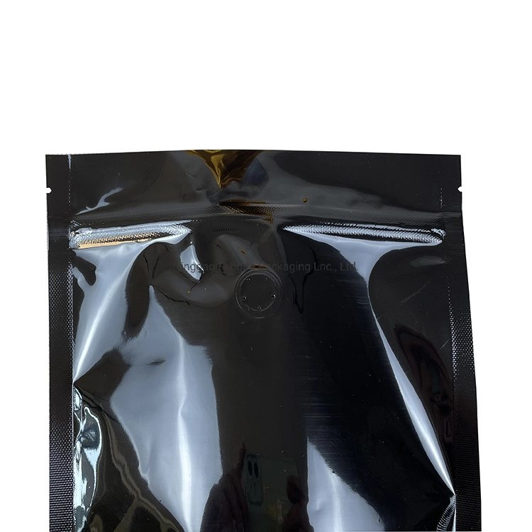 Vrac petit Ziplock soupape biodégradable à fond plat et Zipper Café sac d'emballage