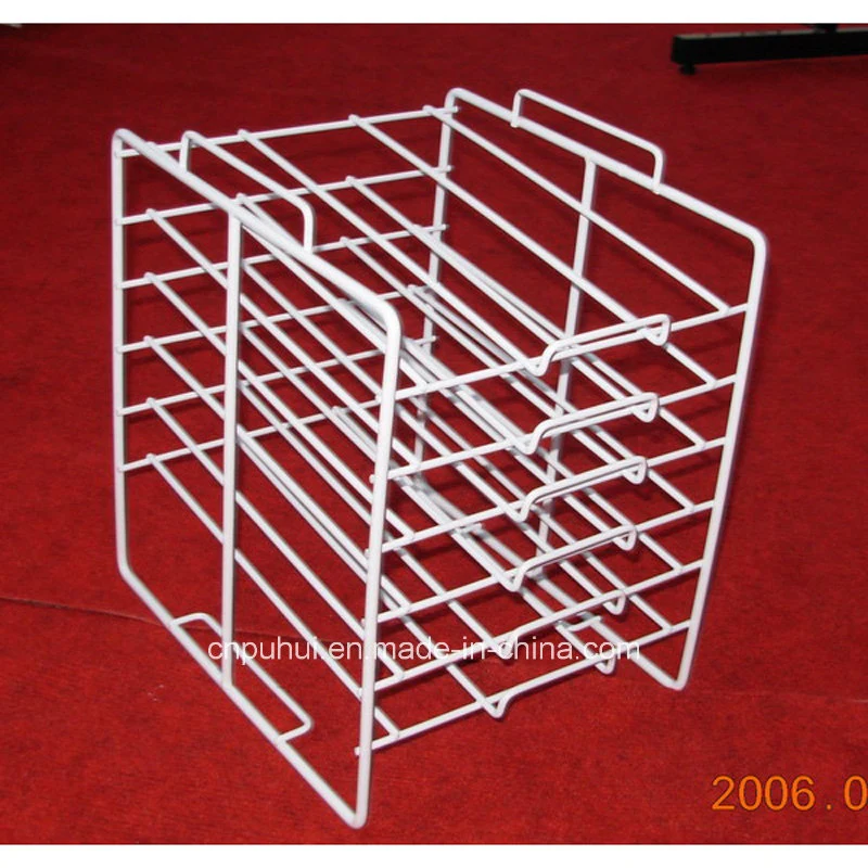 6 Layer Wire Shelving Counter Top Sticker Paper Display (pH18-698)