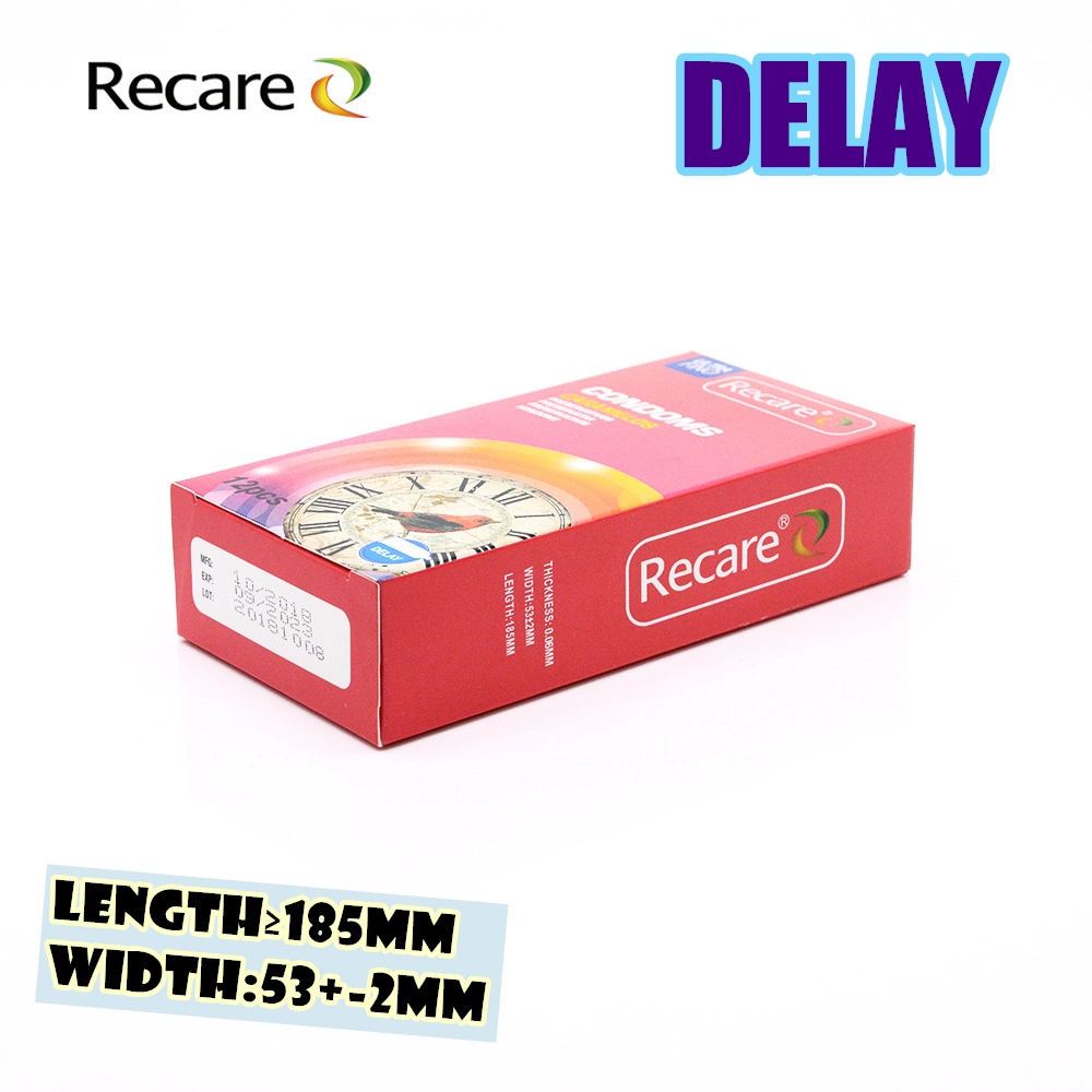 Sex Product Flavor Condom Special Long Time Delay Condom with Logo Recare