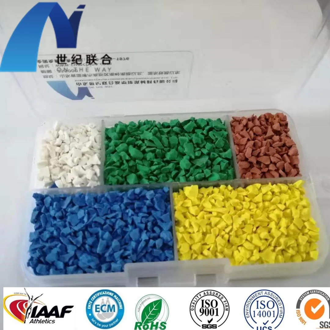 Super Anti-Yellowing EPDM Rubber Granules Particles Running Track Material