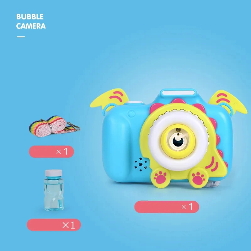 Kids Plastic Bubble Toys Cute Children Cat Bubble Camera