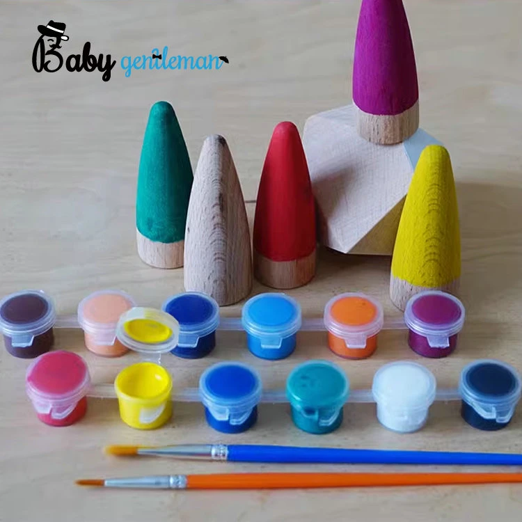 High quality/High cost performance  Decorative DIY Natural Wooden Waterdrop Craft for Kids Z30141A