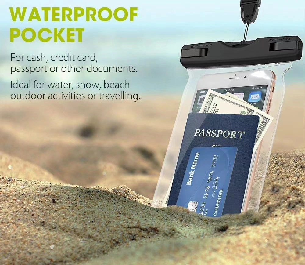 Universal Floating Clear Water Proof Mobile Phone Bag Waterproof Cell Phone Case Pouch for Mobile Phones