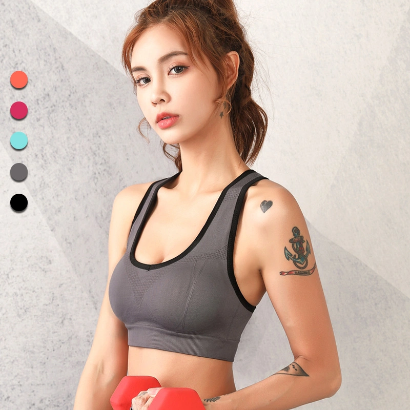 Sports Sexy Ladies Cotton Sportswear Seamless Gym Fitness Women Underwear Yoga Bra