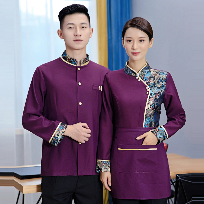 High Quality Classic Restaurant Different Colors Service Staff Hotel Uniform