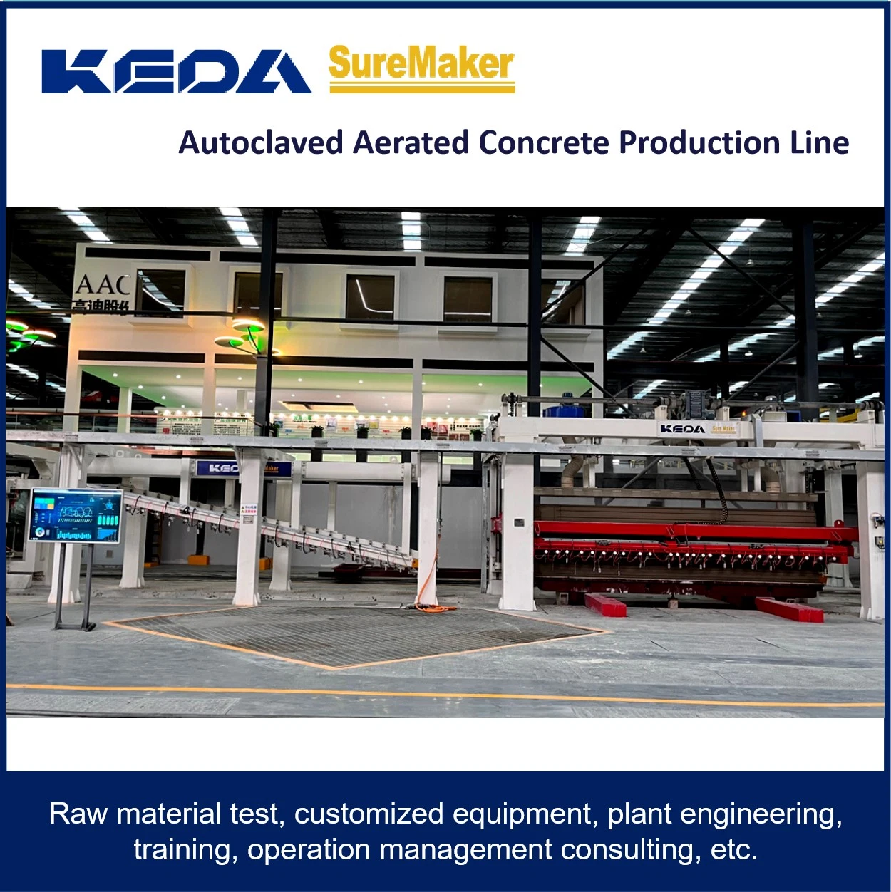 Keda Concrete Block Machine/ AAC Panel Making Line/ AAC Equipments