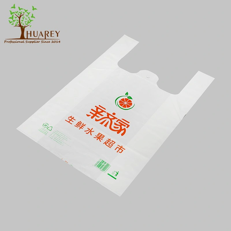 PLA+Pbat Cornstarch T-Shirt Bag for Shopping