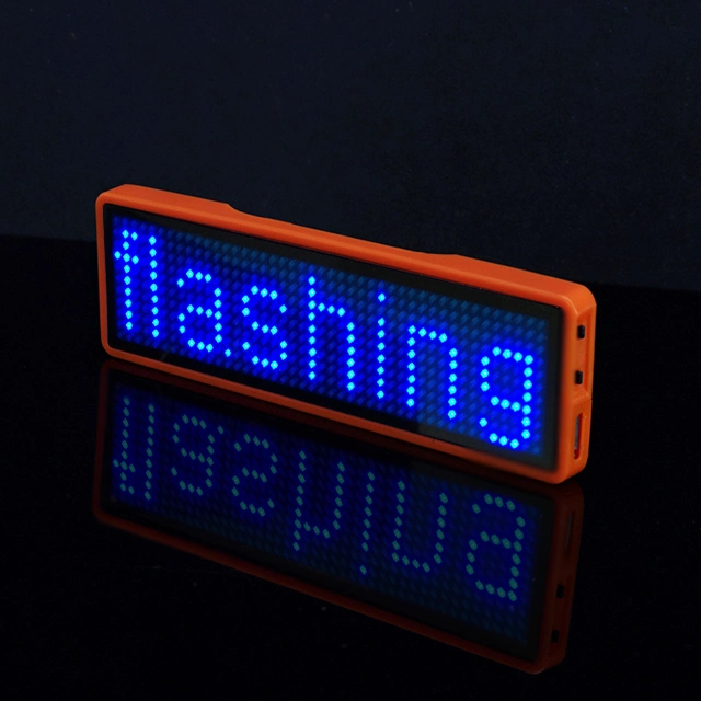 New Programmable Message Moving LED Name Badge Tag Sign Display