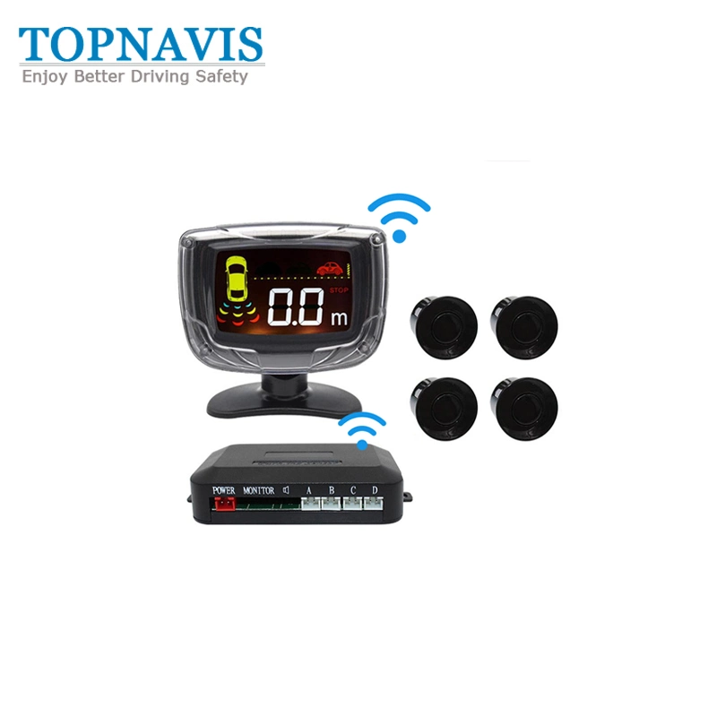 Sensor de estacionamento traseiro sem fios/marcha-atrás no visor LCD Para o carro