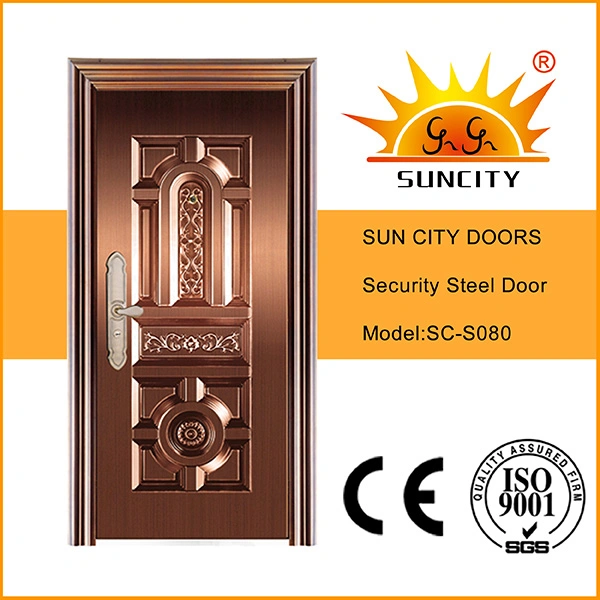 China Supplier Single Double New Turkish Design Turkey Entrance Exterior Iron Metal Security Steel Door