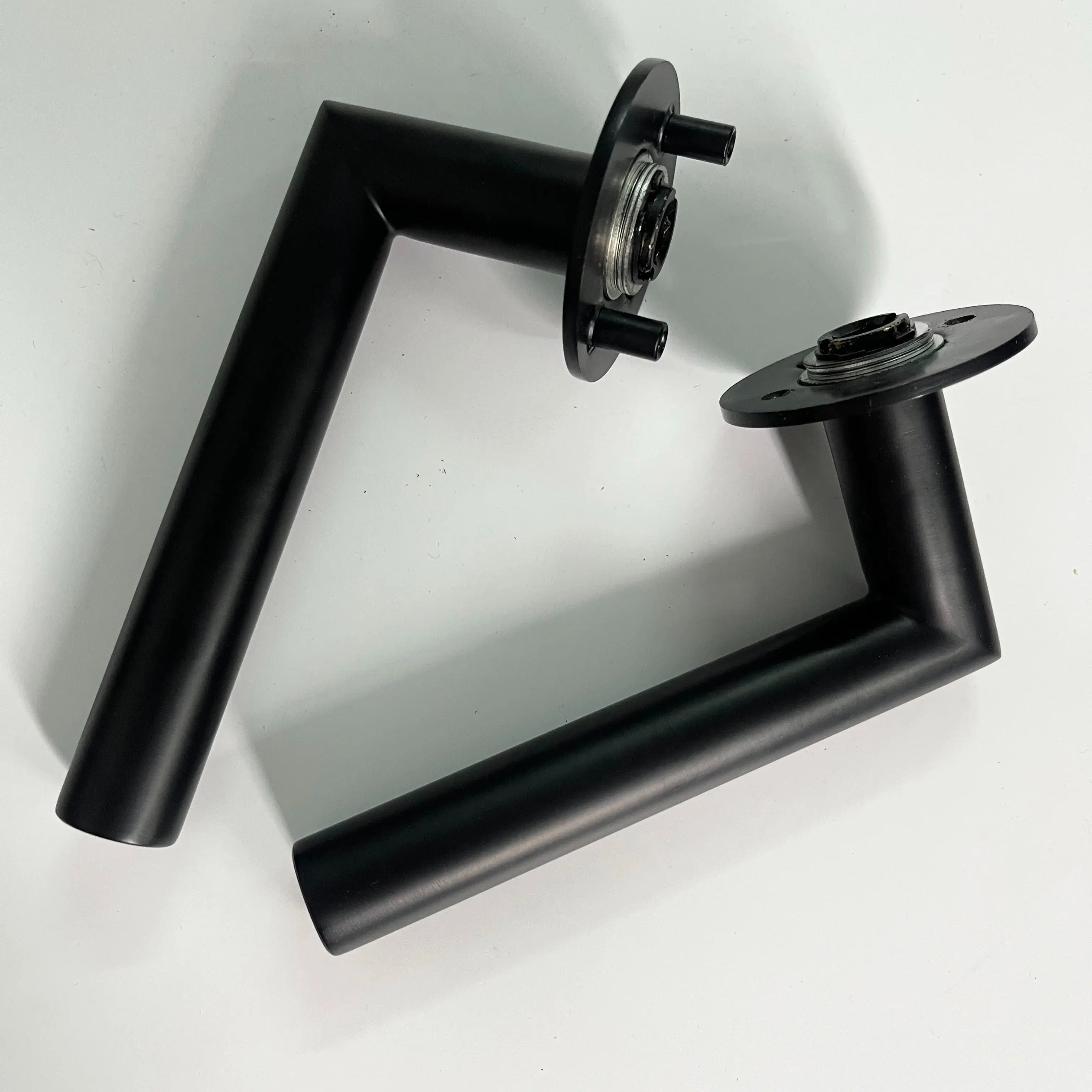 High Security Interior Door-Handle Matt Black Wooden Door Handles for Home Villa