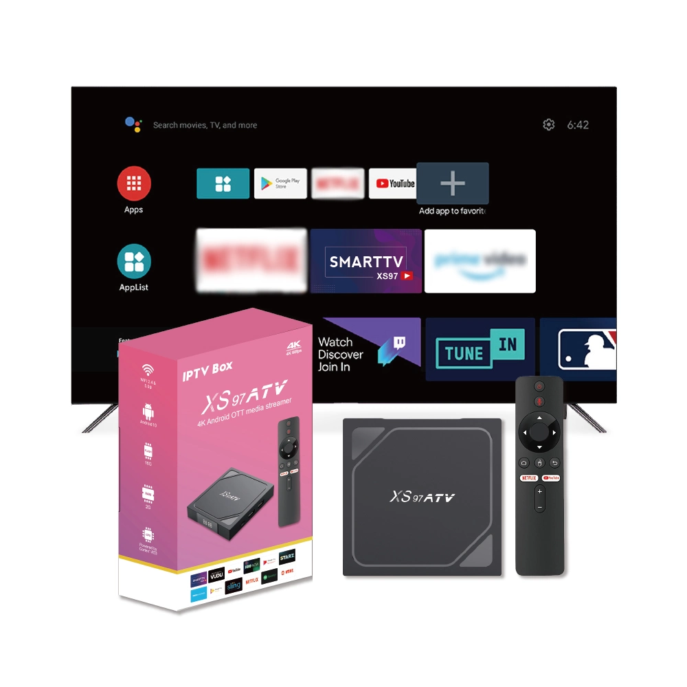 Xs97 a-TV Nuevo Modelo Arrival H313 Quad Core 2,4G 5g Dual WiFi 2GB 16GB Android 10 IPTV Android tvbox