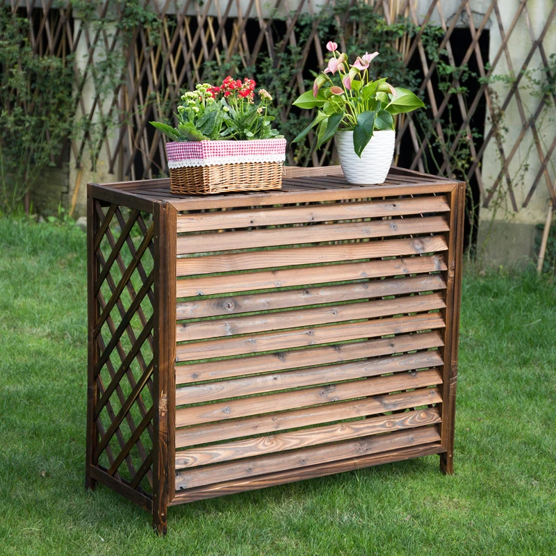 Flower Pot Holder Display Potted Rack Wood Plant Stand for Indoor and Outdoor Used with Flower Green Plant Beech Wood Floor