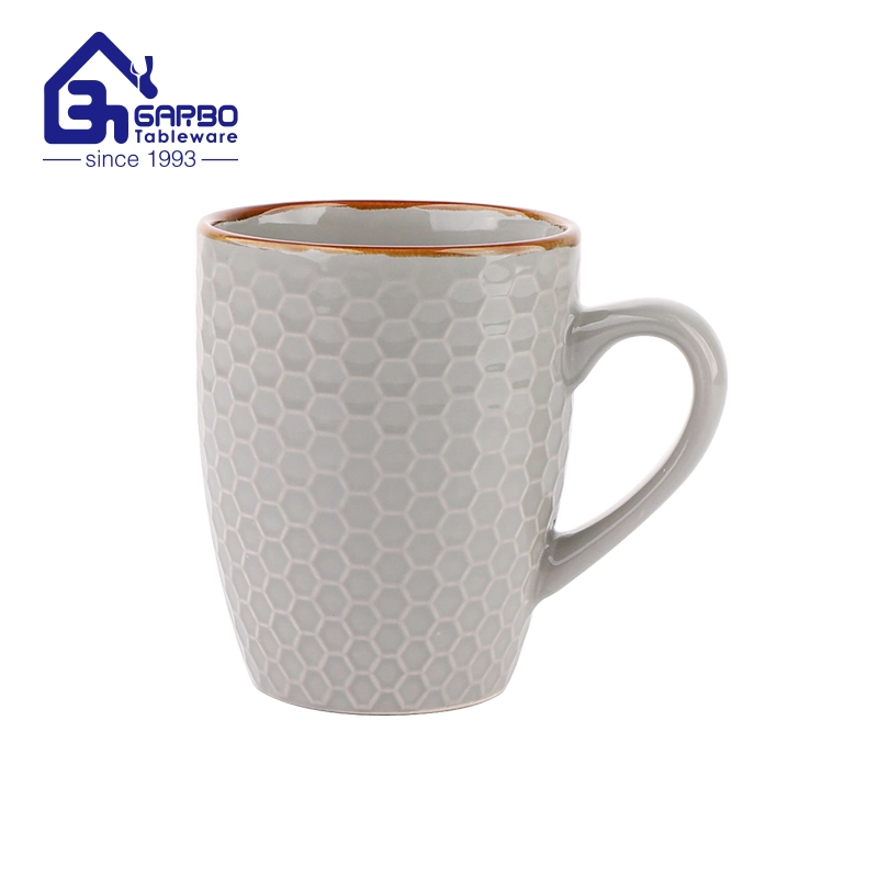 Tasse à café en porcelaine de qualité supérieure avec soucoupe en céramique de 6 oz Ensemble de tasses Watter pour la maison vaisselle