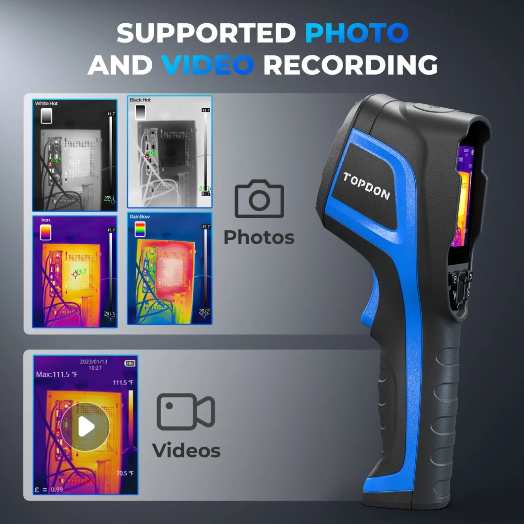 L'UE Topdon UK Pologne Pays-Bas USA Australie Stock OEM Newtc004 Portable voiture caméra laser thermique compact Thermographie infrarouge de l'imagerie Modul ordinateur de poche de l'Imageur du scanner