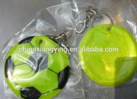 Reflective Key Chain, Soft PVC Key Chain Custom, , Football Pendant Chain Plastic Sheet