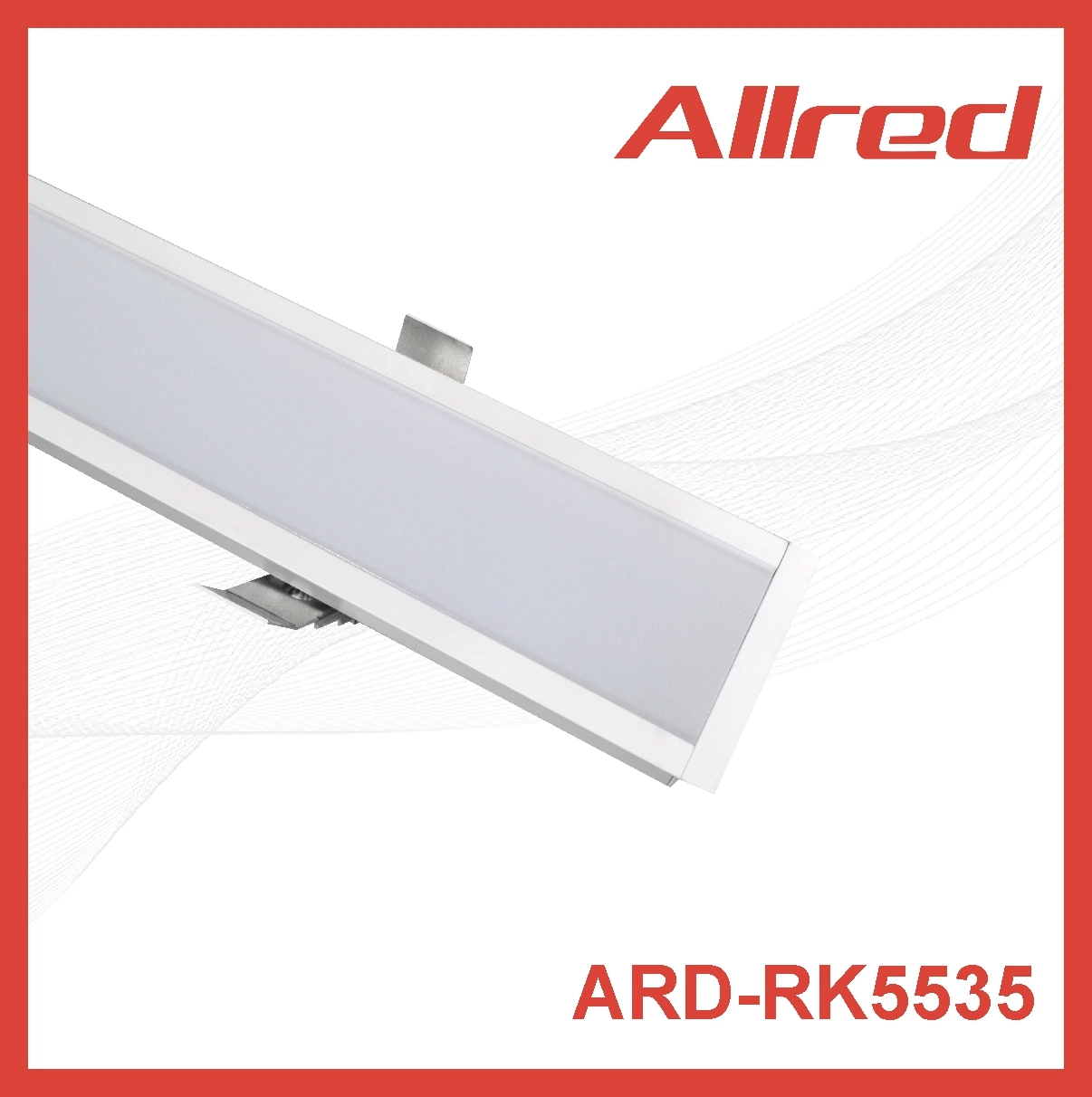 Luxury LED Panel Tube Lighting Boke Driver Indoor Square IP44 Concrete Lamp Downlight Ceiling Recessed COB Bulb PC Housing Tube Light LED Linear Light