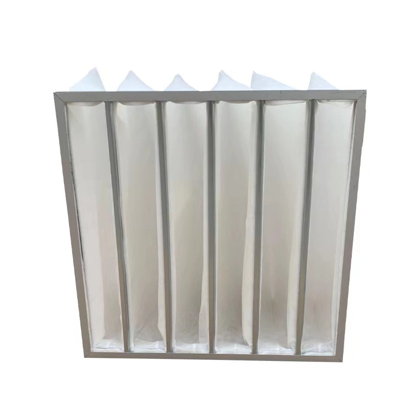 HVAC F5 Pocket Filters Synthetic Fiber with Aluminum Frame Bag Filter