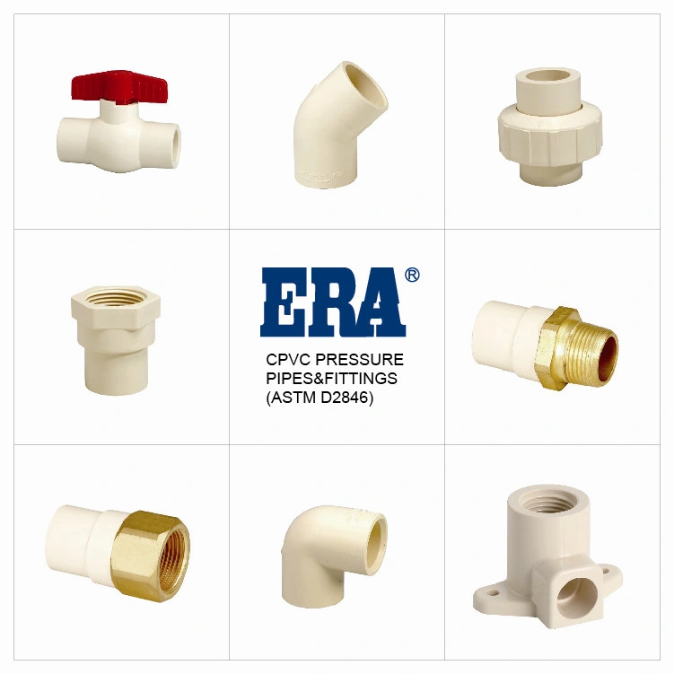 Era Best Delivery NSF CPVC DIN Standard Made in China CPVC Pipes Brass Threaded Male Adadtor