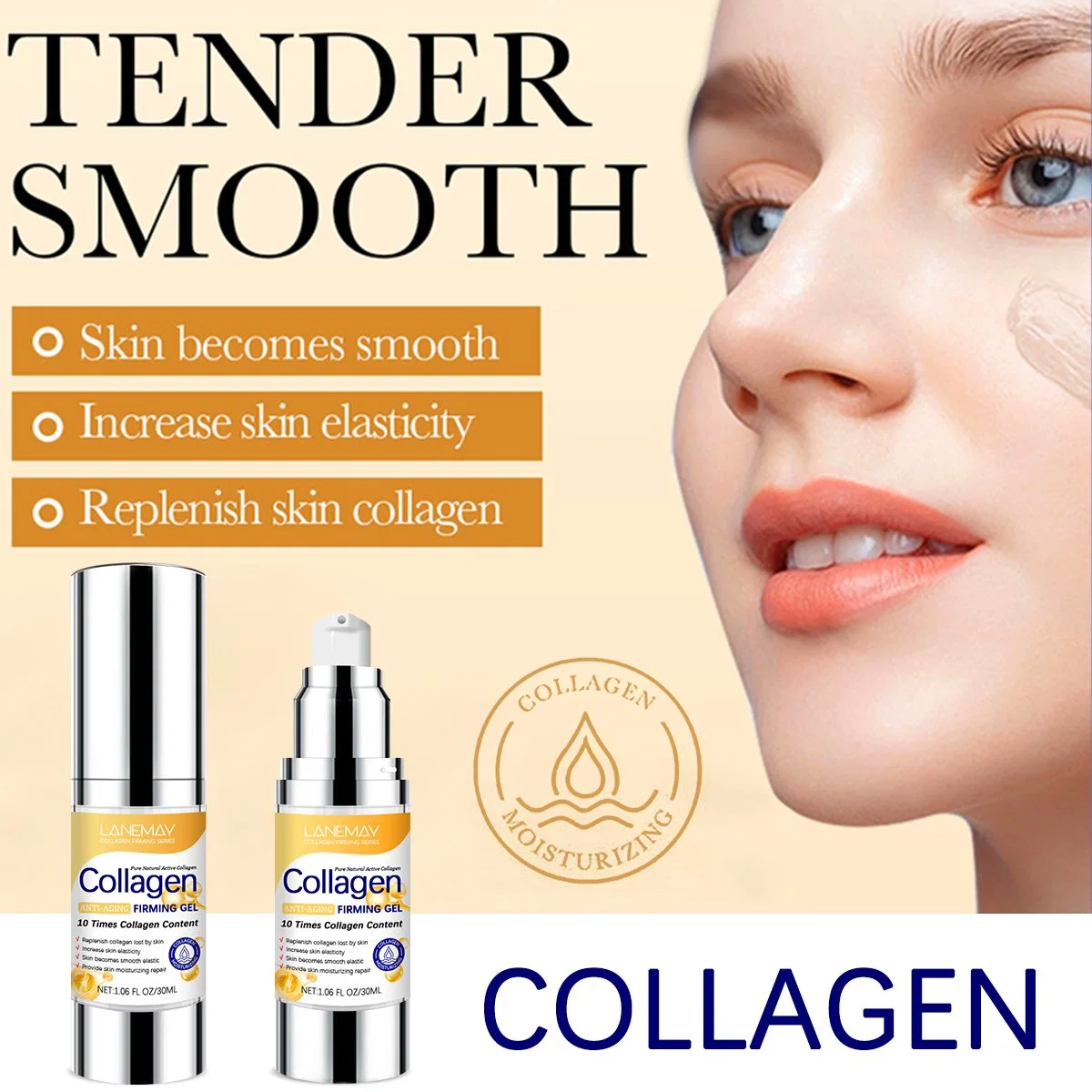 Wholesale Private Label Serum Skin Care Face Whitening Skin Essence Repair Facial Natural Organic Collagen and Snail Serum