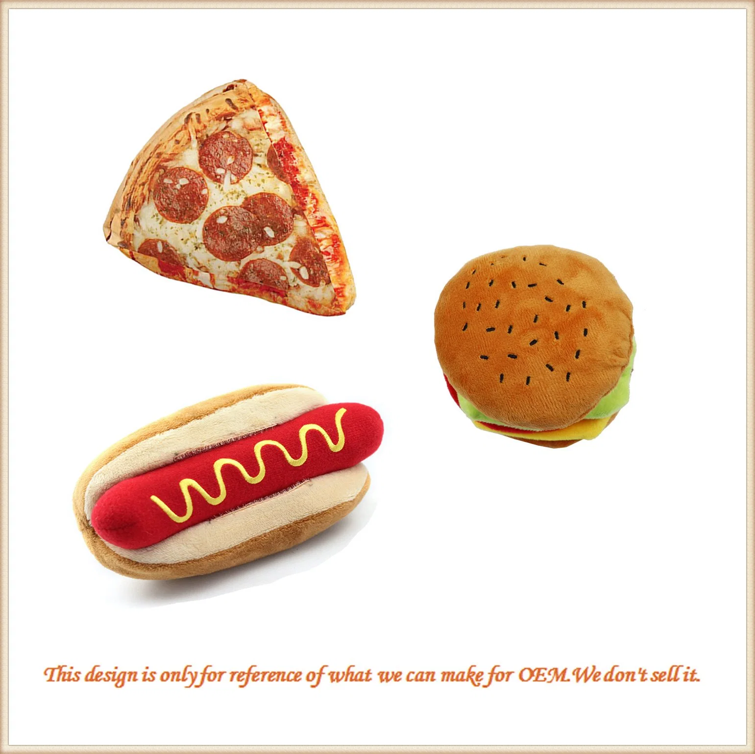 Simulation Hamburger Pizza Junky Food Plush Toys Snacks Pillow Creative Birthday Gift