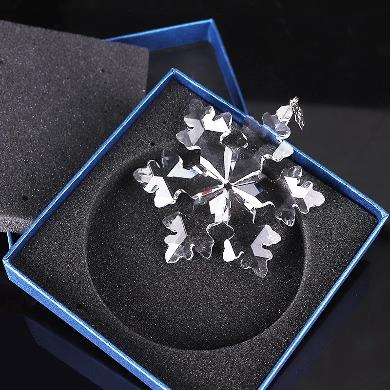 K9 Crystal Snowflake Pendant for Souvenir Gifts