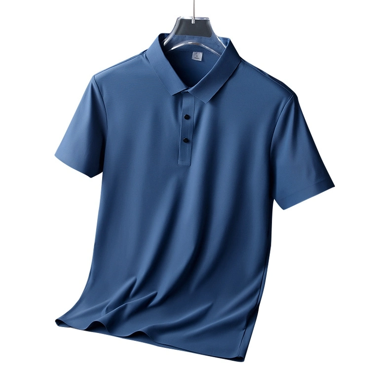 Mayorista de medida de alta calidad de los hombres Slim Fit camiseta de algodón de los Hombres camiseta Polo Skin-Friendly Neutral