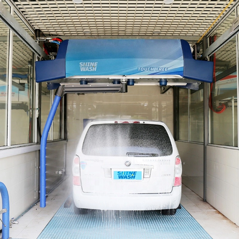 غسل سيارة Shinewash 360 أوتوماتيكي مع الشمع الرغوي لنظام التجفيف Chesis Wash Touchless Robot Car غسالة آلية