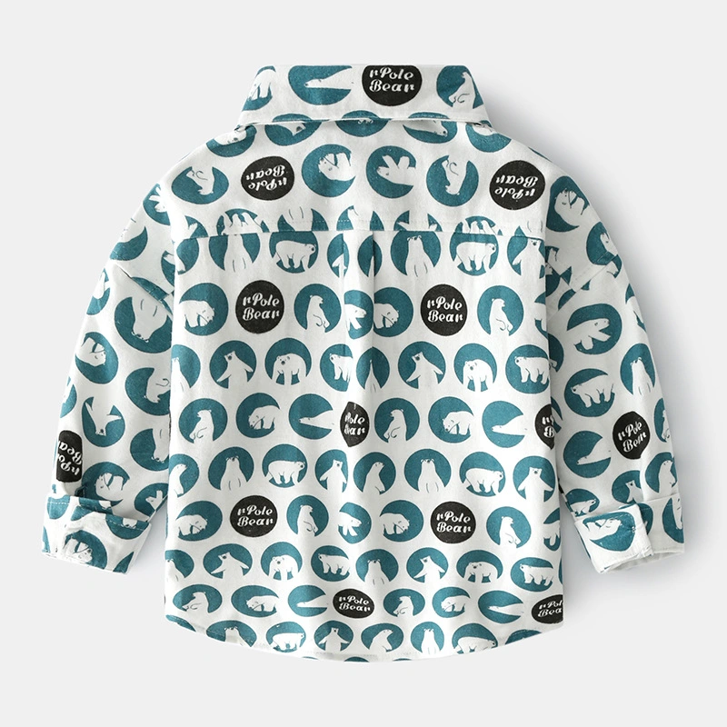 High quality/High cost performance  Wholesale/Supplier Long-Sleeved Children Printing Shirt Fashion Spring Autumn Custom Unisex Kids Shirt