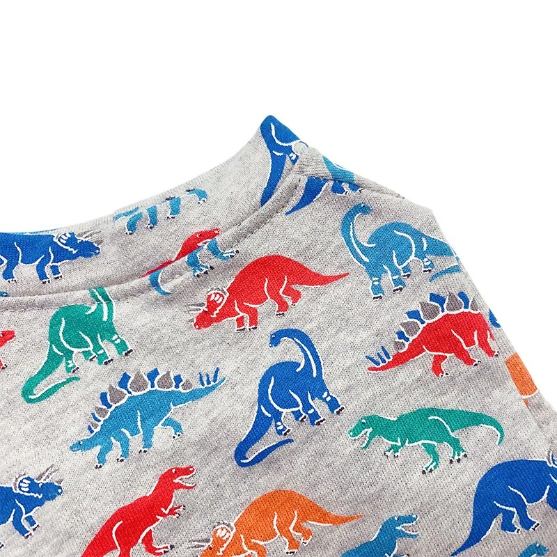 Dark Grey Background Dinosaur Pattern Dog Clothes