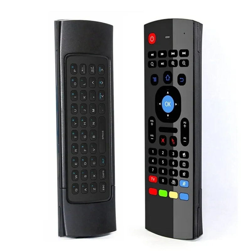 Backlit Air Mouse Smart Remote Control 2.4G RF Wireless Keyboard with Voice Microphone for Android TV Box