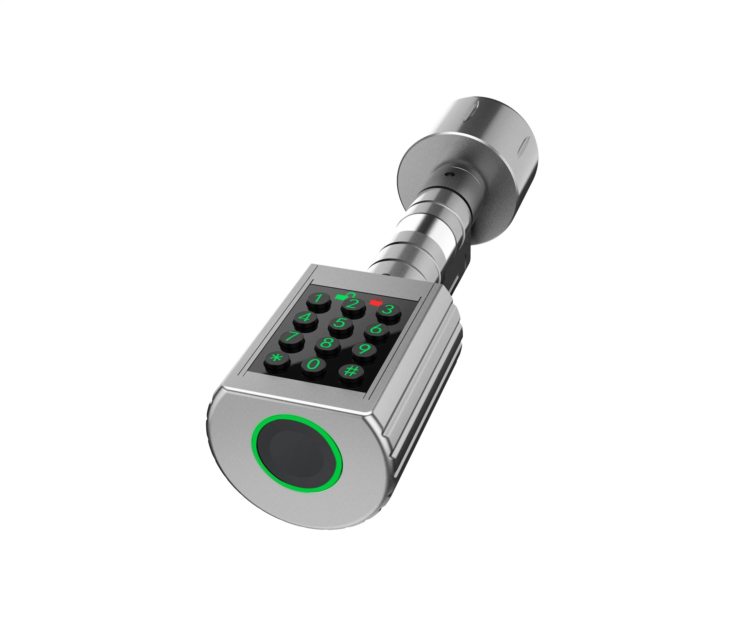 Jixin Tuya Bluetooth Aluminum Alloy Electronic Cylinder Work with Fingerprint and Keycard