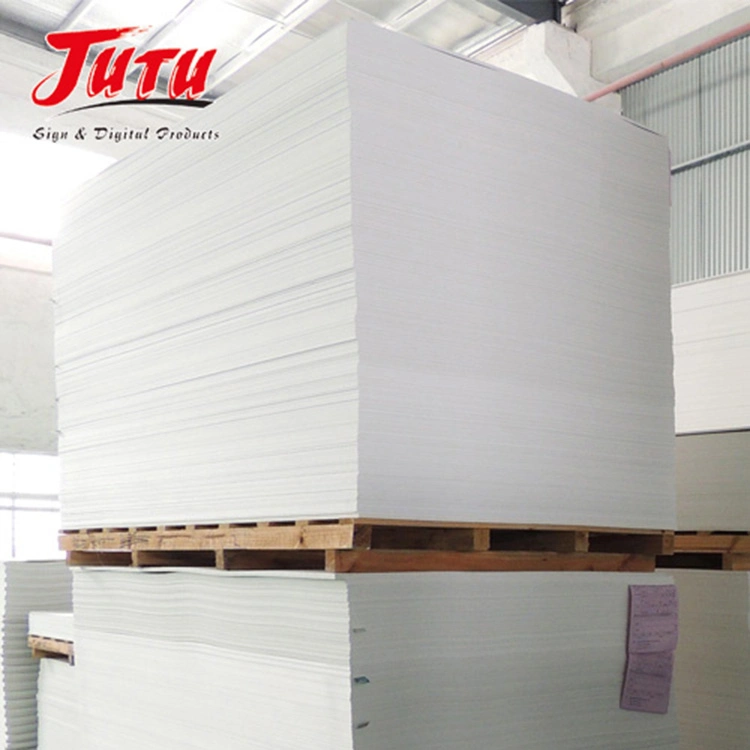 Jutu White Plastic Sheet Advertising Wall Panel PVC Free Foam Board with Factory Price