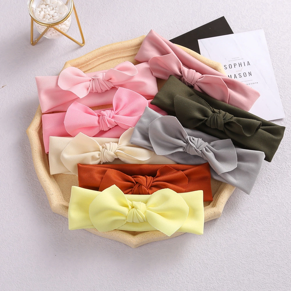 Children's Hair Cofortable Cotton Head Hoop Bow Baby Hair Band Wholesale/Supplier Woolen Headscarf