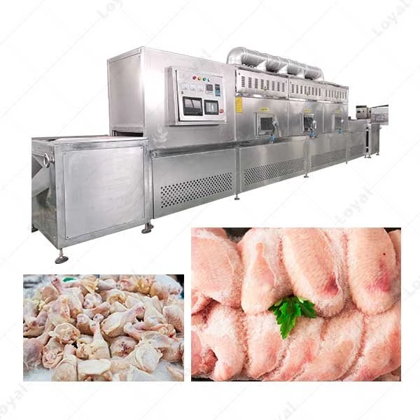 Frozen Prawn Pork Meat Chicken Defrosting Machine Microwave Prawn Shrimp Fish Defrosting Machine