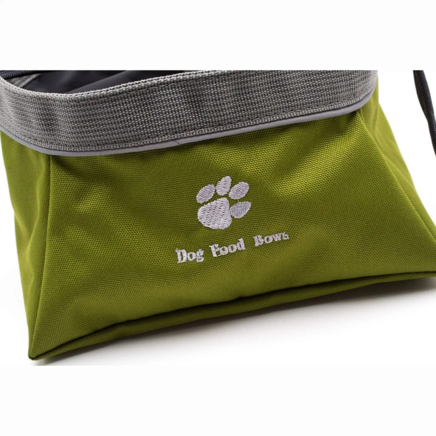 Plegable de tela Oxford Dog Bowl plegable, plato de la Copa expansible Pet planteadas perro/gato comida portátil resistente al agua de alimentación de agua recipiente Camping Viajes